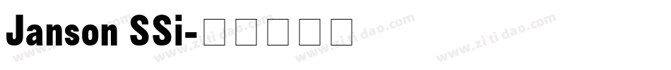Janson SSi字体转换